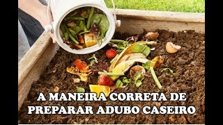 Como fazer adubo orgânico de restos vegetais [upl. by Sauer]