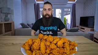 ONE MAN VS 100 KFC HOT WINGS  BeardMeatsFood [upl. by Rebna]