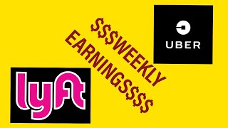 UBER amp LYFT WEEKLY EARNINGS REPORT OCT 9 to OCT 16 [upl. by Esydnac]