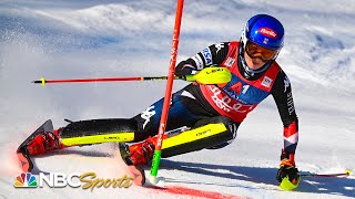 Mikaela Shiffrin STORMS to slalom win in Lienz Austria for World Cup victory No 93  NBC Sports [upl. by Meras]