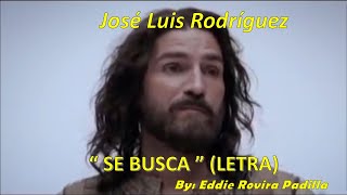 SE BUSCA LETRA  JOSÉ LUIS RODRÍGUEZ [upl. by Saundra787]