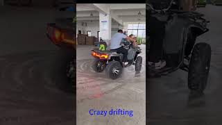 2 meters length biggest Off road atv 200cc atv quad bike for adult in market drifting testing [upl. by Ayanet]