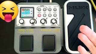 NUX MG100 Review  Best Cheap MultiFX Guitar Pedal [upl. by Nosemyaj286]