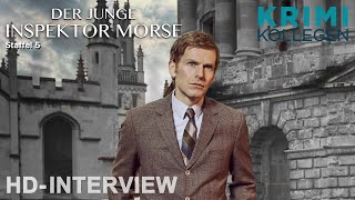 DER JUNGE INSPEKTOR MORSE  Staffel 5  Interview mit Shaun Evans HD  KrimiKollegen [upl. by Oballa645]