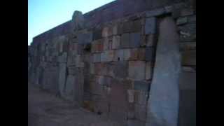 Tiwanaku  kalasasaya stone wall [upl. by Gettings323]