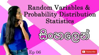 Random Variables amp Probability Distribution  සිංහල [upl. by Ulund209]