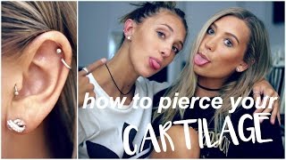 How to Pierce Your Cartilage AT HOME [upl. by Gibbon]