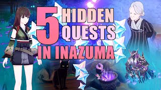 5 HIDDEN quests in Inazuma  Genshin Impact [upl. by Lore]