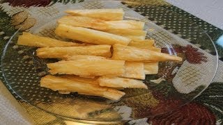 Fried Yuca Latin American Style Recipe [upl. by Pressey]