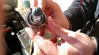 How to change bulb in headlamp chevrolet Daewoo matiz Lampen wechsel H4 [upl. by Nnaecyoj]