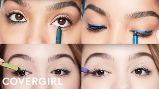 Eye Makeup Tips How to Rock Colored Eyeliner  COVERGIRL [upl. by Eenattirb]