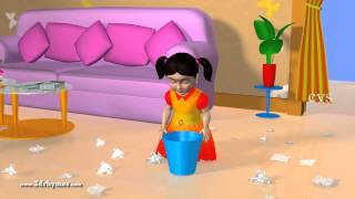 Bits of Paper  3D Animation English Nursery rhyme for children with lyrics [upl. by Assyn294]