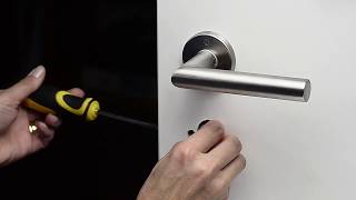 Danalock V3  how to install cylinder in door [upl. by Ford]