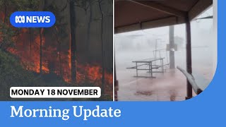 Storms lash NSW and bushfires in western Victoria  ABC NEWS [upl. by Vookles]