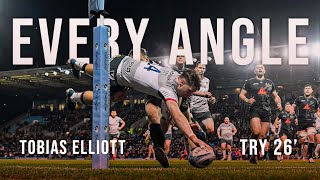 EVERY ANGLE  Tobias Elliotts acrobatics at Sandy Park [upl. by Hersch]