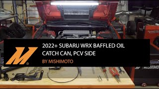 2022 Subaru WRX Baffled Oil Catch Can PCV Side Install Guide [upl. by Son]