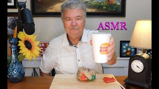 ASMR BURGER KING WHOPPER RAMBLE WHISPER [upl. by Glennon]