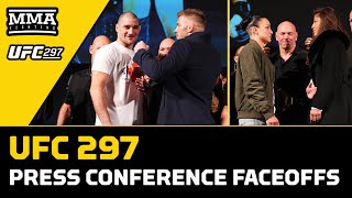 Full Press Conference Staredowns  UFC 297  MMA Fighting [upl. by Vey]