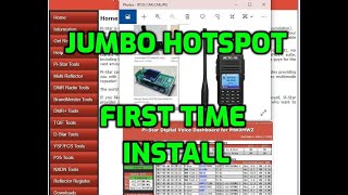 Jumbo Hotspot MMDVM Pi Star first time installation add wifi details settings hotspot [upl. by Franz553]