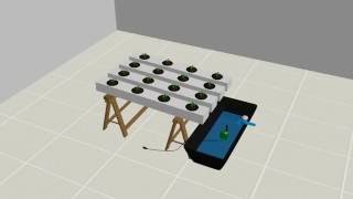 Hydroponic system  Aeroponics  Animation with 3d program [upl. by Bancroft]