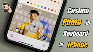 How to set Custom Photo in Keyboard in iPhone [upl. by Elik621]