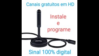 Como instalar a antena digital na sua TV e programar [upl. by Marlon]