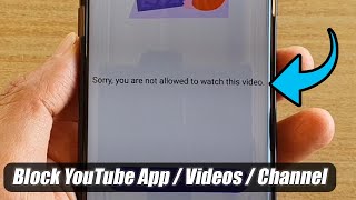 How to Block YouTube App VideosChannel on Android Phone [upl. by Giacamo]