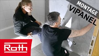 Roth France  VIPANEL  installation 2019  montage des panneaux muraux Vipanel [upl. by Eneg944]