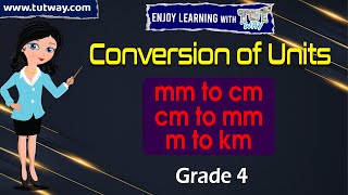 Metric Units of Length  Length Unit Conversion  Convert mm cm m and km  Math [upl. by Erolyat760]