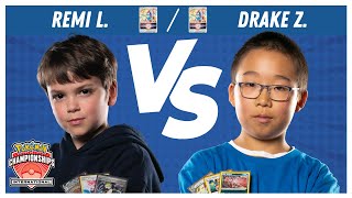 Remi vs Drake  Pokémon TCG Junior Final  EUIC 2023 [upl. by Airbmac906]