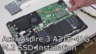 Fitting an M2 SSD into the Acer Aspire 3 A31541s Hidden Slot [upl. by Ativak541]