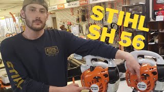 HOW TO Stihl SH56C Vacuum Conversion  BG 56C Comparison [upl. by Leirol]