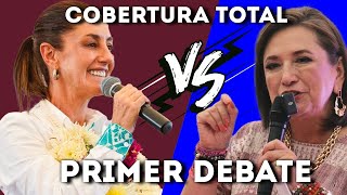 DebatePresidencial  Claudia Sheinbaum MORENA VS Xóchitl Gálvez PAN  Cobertura Total [upl. by Lossa739]