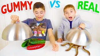 GUMMY FOOD VS REAL FOOD CHALLENGE  Bonbons ou Vraie Nourriture [upl. by Pelligrini]