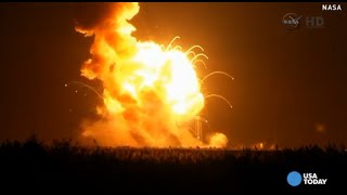 Watch Antares rocket explode during NASA launch [upl. by Joya]