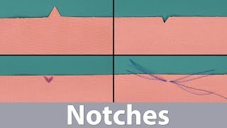 Notches  Sewing Basics [upl. by Nylg]