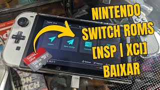 COMO PASSAR JOGOS Nintendo Switch ROMs NSP  XCI [upl. by Huxley]