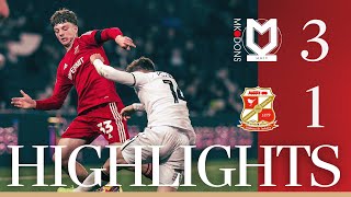 Extended Highlights MK Dons vs Swindon Town [upl. by Enelcaj]