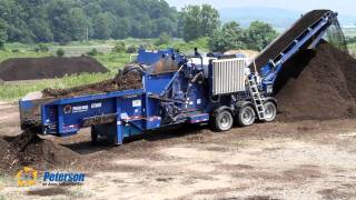 Peterson 6700B horizontal grinder making mulch [upl. by Balough]