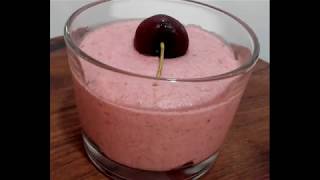 👍🏻 Easy Cherries Mousse Recipe nobake glutenfree in a glass [upl. by Thgiwd429]