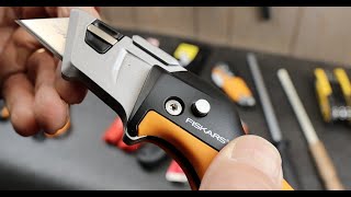 Fiskars Pro Folding Utility Knife The best yet [upl. by Amalea837]