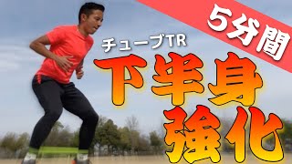 【5分】当たり負けしない身体へ！チューブを使った高強度トレーニング [upl. by Ynffit873]