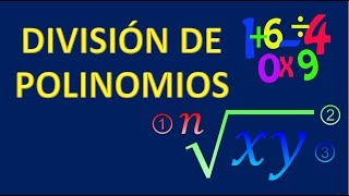 DIVISIÓN DE POLINOMIOS  ejercicio resuelto 01 [upl. by Eiralam]