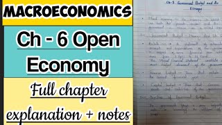 macroeconomicsCh 6 Open Economy [upl. by Aniar]