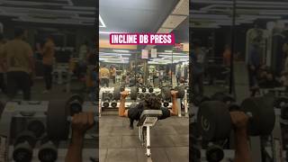 INCLINE CHEST PRESS DUMBBELLS  30Kgs  30Kgs 10 Reps  chest gym chestworkout power yt [upl. by Osy]