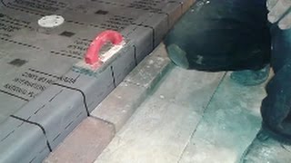 How To Install A Shower Pan Liner  Part C  Final Installation Glue Liner On A Shower Curb [upl. by Ellerahc]