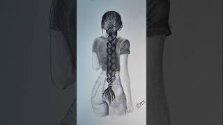 EASY Trick To Draw Braided Hair 👩‍🦰😍 [upl. by Arodnahs]