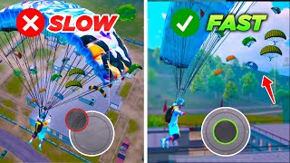 NEW Parachute Tricks Make You Land Faster  PUBG MOBILE [upl. by Harwill]