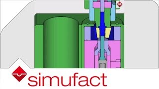 Cold Forming Simulation  Segmented Dies are used to form thread in header1 [upl. by Nerral]