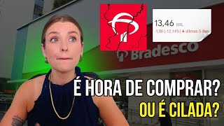 BBDC4 EM QUEDA  Oportunidade ou cilada Por que as ações do Bradesco estão caindo [upl. by Cinimod37]